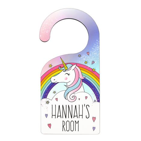 Personalised Unicorn Door Hanger £12.99